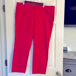 Zara Basics bright pink ankle pant, Size 12